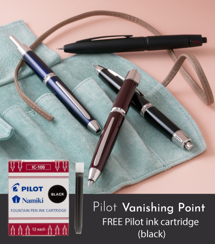 Pilot Vanishing point - FREE Pilot ink cartridge black.