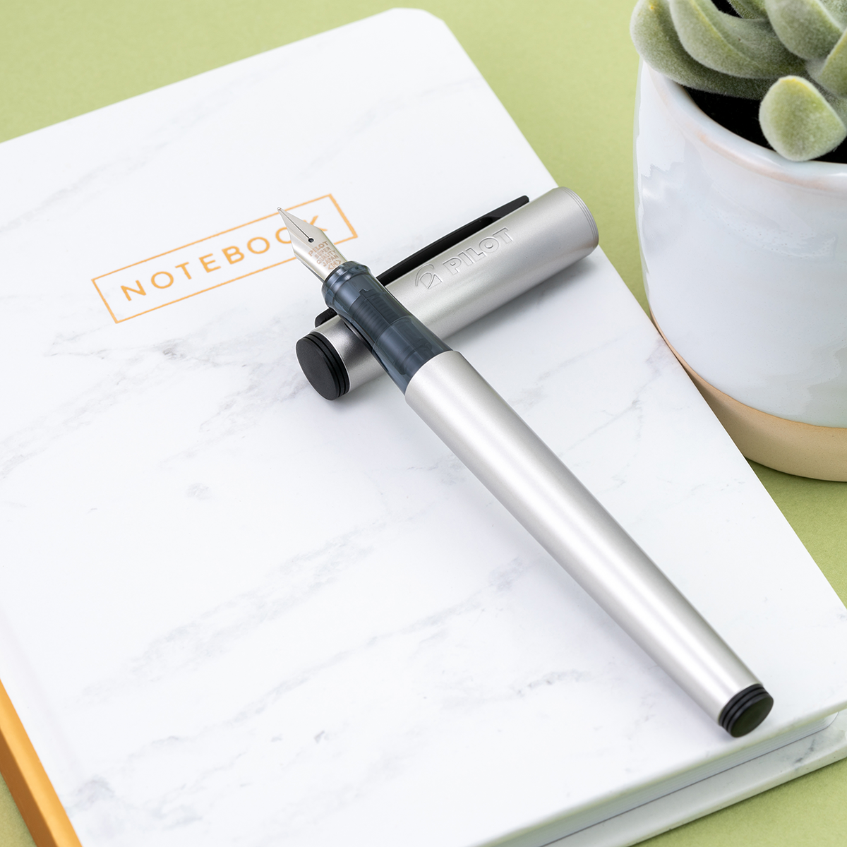 Pilot Explorer Fountain Pen - Silver-Pen Boutique Ltd