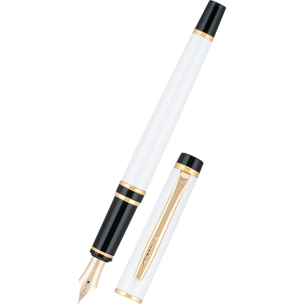Pilot Grance Fountain Pen - White - 14K-Pen Boutique Ltd