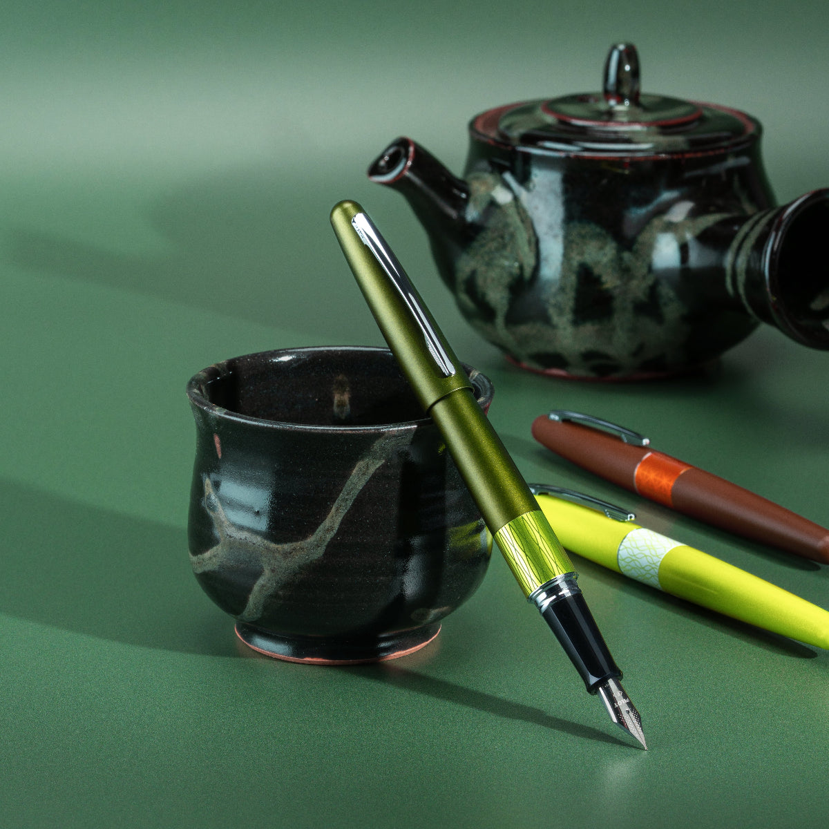 Pilot MR Fountain Pen - Limited Edition - Chanomegumi Deep Green