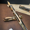 Pineider Ancient Materiali Rollerball Pen - Ruffles Gold (Limitied Edition) Pineider