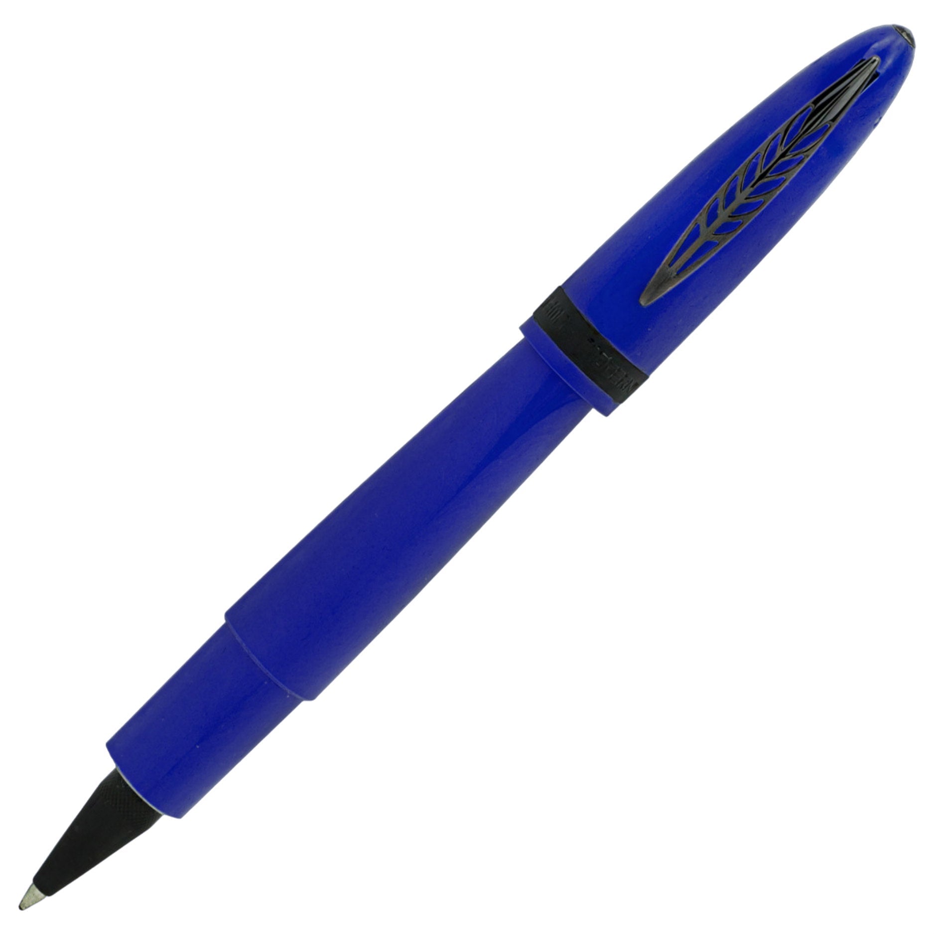 Pineider Modern Times Rollerball Pen - Ocean Blue - Black Trim-Pen Boutique Ltd