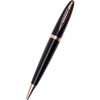 Pineider Modern Times Ballpoint Pen - Black - Rose Gold Trim-Pen Boutique Ltd