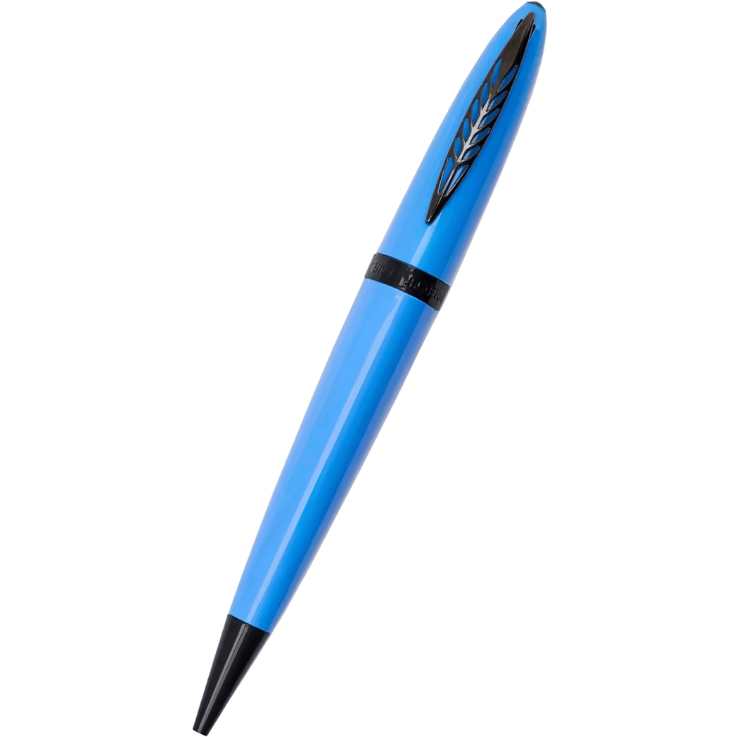 Pineider Modern Times Ballpoint Pen - France Racing Blue - Black Trim-Pen Boutique Ltd