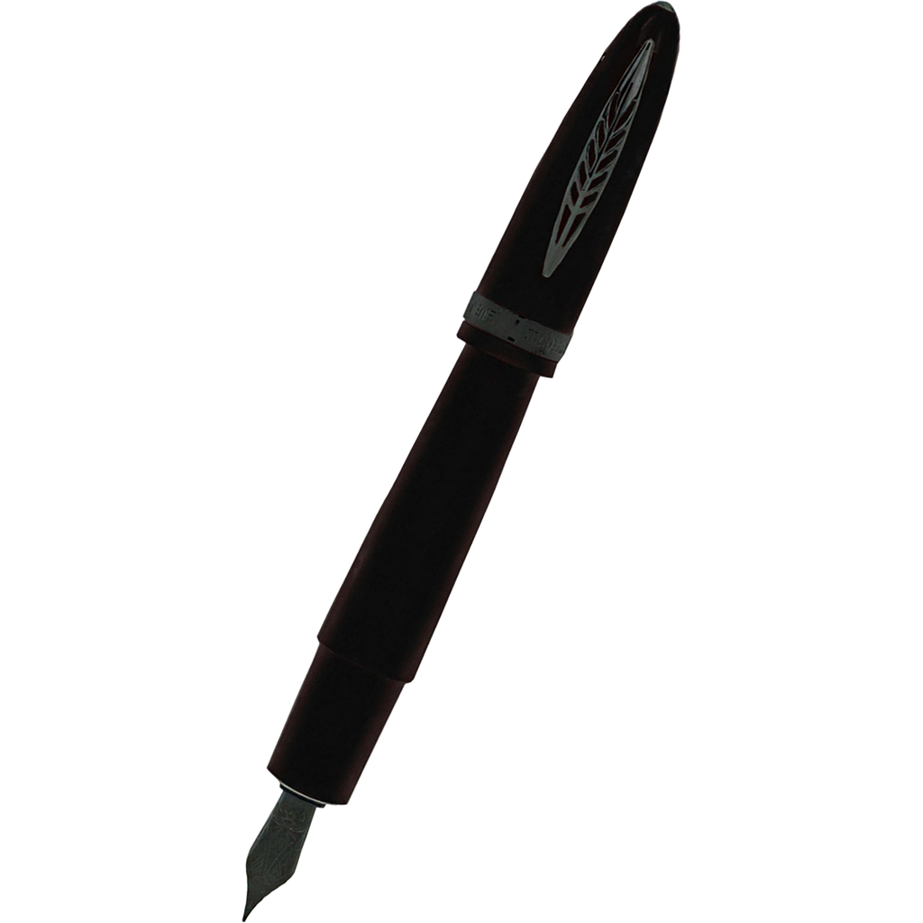 Pineider Modern Times Fountain Pen - Black - Black Trim-Pen Boutique Ltd
