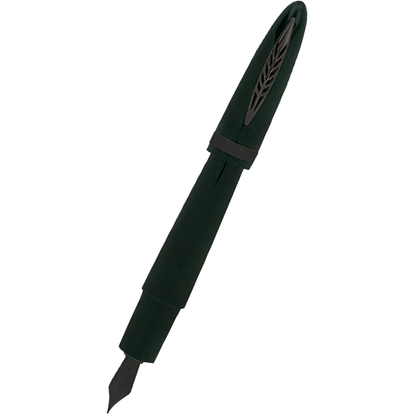 Pineider Modern Times Fountain Pen - British Green - Black Trim-Pen Boutique Ltd