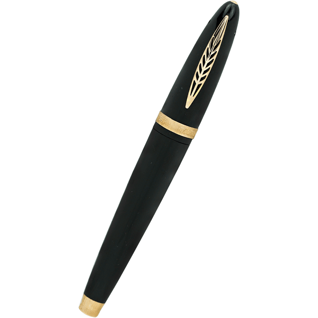 Pineider Modern Times Fountain Pen - Black - Rose Gold Trim-Pen Boutique Ltd