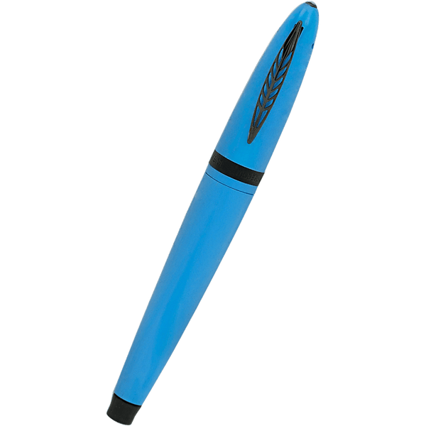 Pineider Modern Times Rollerball Pen - France Racing Blue - Black Trim-Pen Boutique Ltd