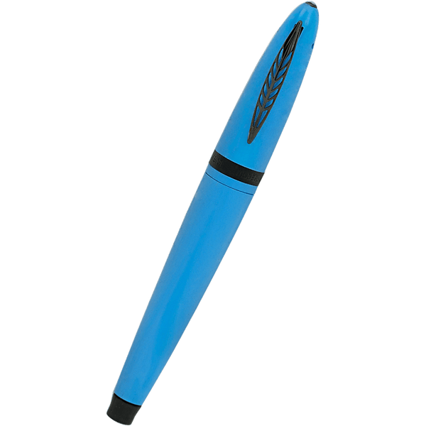 Pineider Modern Times Rollerball Pen - France Racing Blue - Black Trim-Pen Boutique Ltd