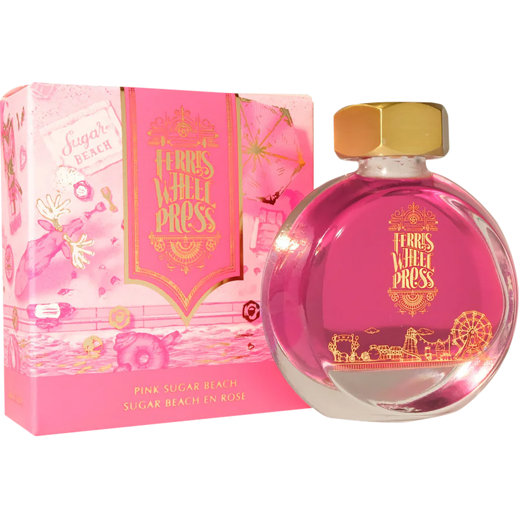 Ferris Wheel Press Ink Bottle - Pink Sugar Beach - 38ml-Pen Boutique Ltd