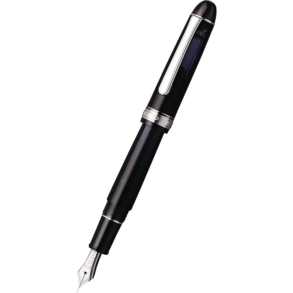 Platinum 3776 Century Black Diamond Fountain Pen with Rhodium Trim-Pen Boutique Ltd