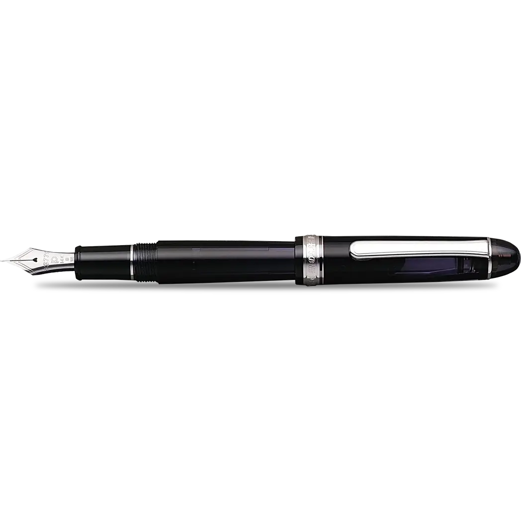 Platinum 3776 Century Black Diamond Fountain Pen with Rhodium Trim-Pen Boutique Ltd