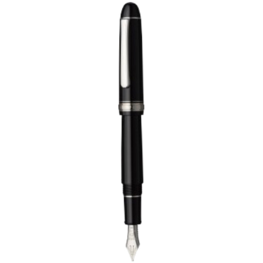 Platinum 3776 Century Fountain Pen - Black - Rhodium Trim - Music Nib-Pen Boutique Ltd