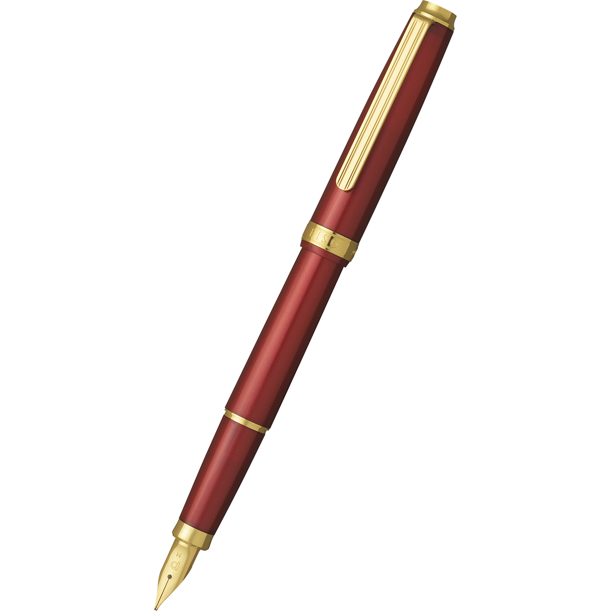 Platinum BISO Fountain Pen - Flame Red-Pen Boutique Ltd