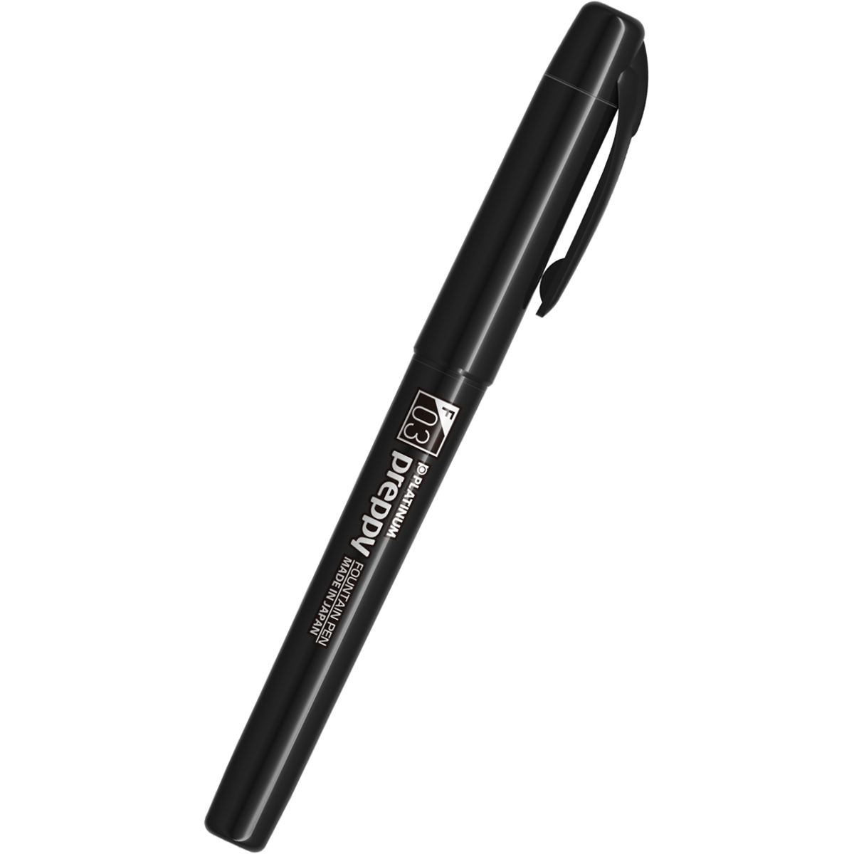 Platinum Preppy White Logo Black Edition Fountain Pen | Pen Boutique