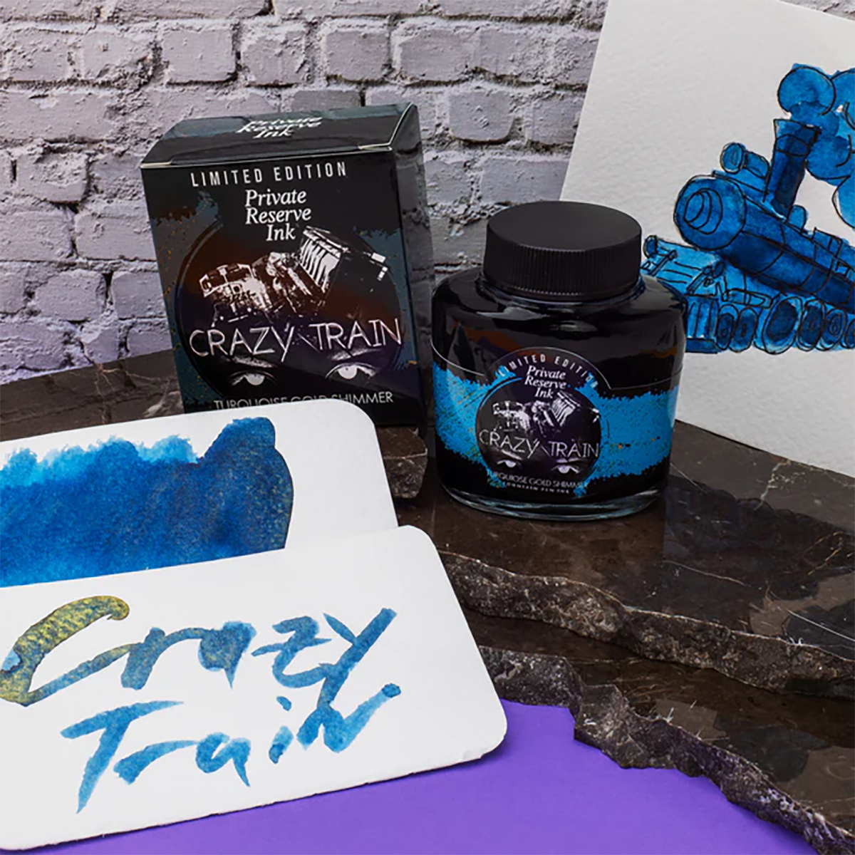 Private Reserve Crazy Train Shimmer Ink | Pen Boutique