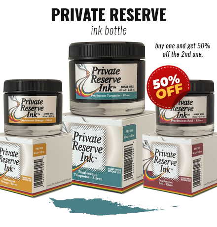 Private reserve ink bottle