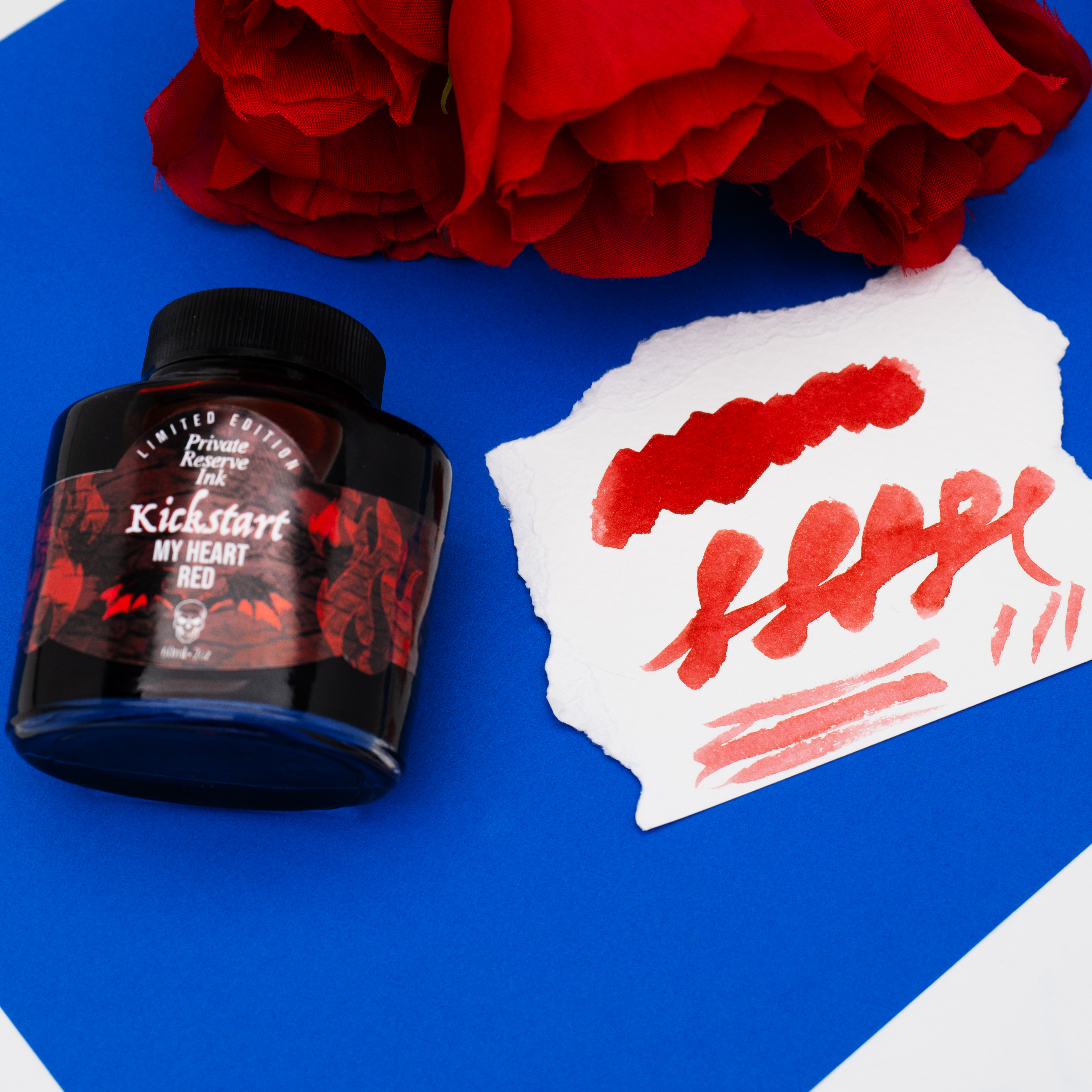 Private Reserve Ink Bottle - Kickstart My Heart Red - 60 ml (Limited Edition)-Pen Boutique Ltd