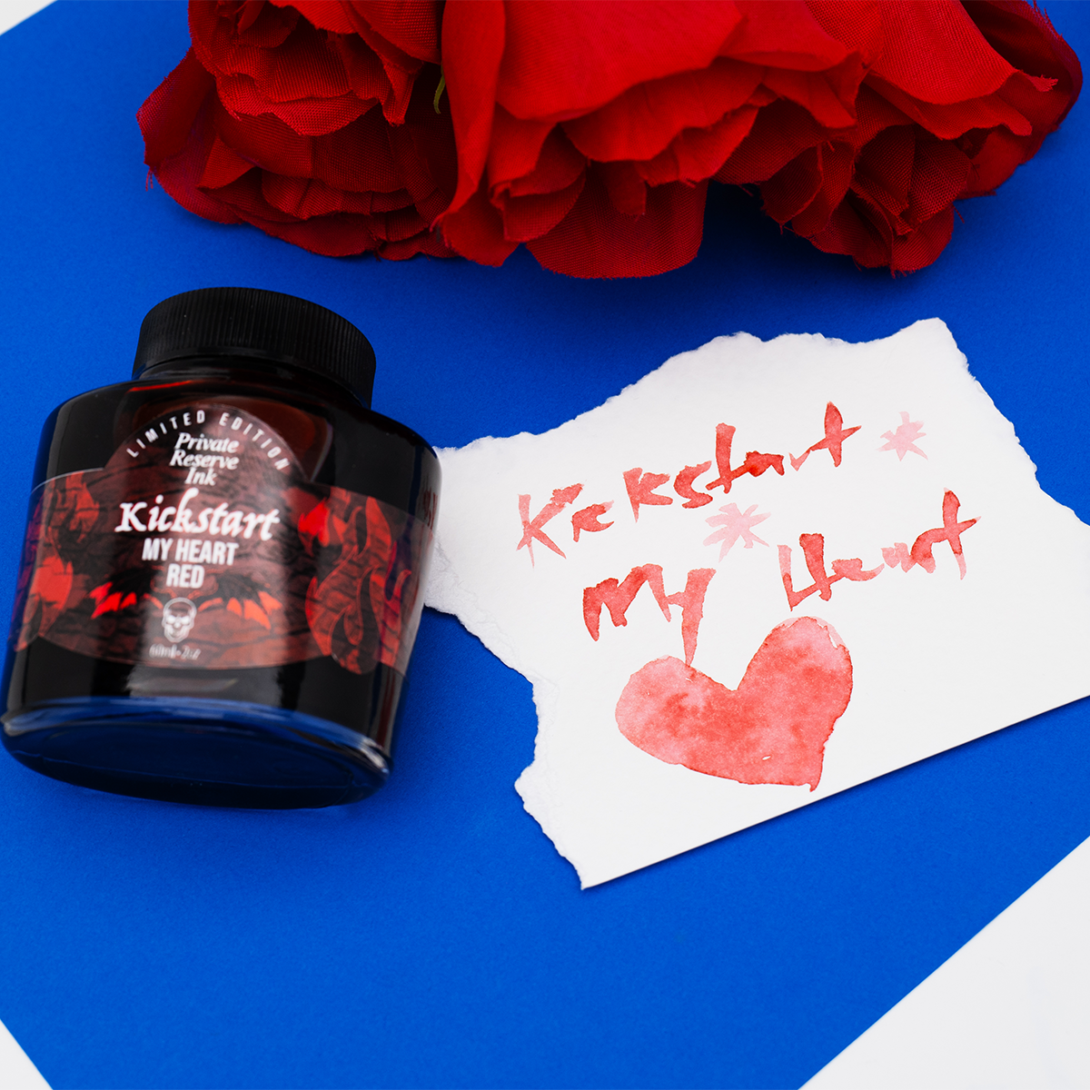 Private Reserve Ink Bottle - Kickstart My Heart Red - 60 ml (Limited Edition)-Pen Boutique Ltd