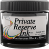 Private Reserve Pearlescent Ink Bottle - Black/Silver - 60ml - Pen Boutique Ltd