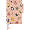 Hobonichi English Book & Cover - Candy Stripper: Random Dog & Cat (Pink) - A6 (January Start)-Pen Boutique Ltd