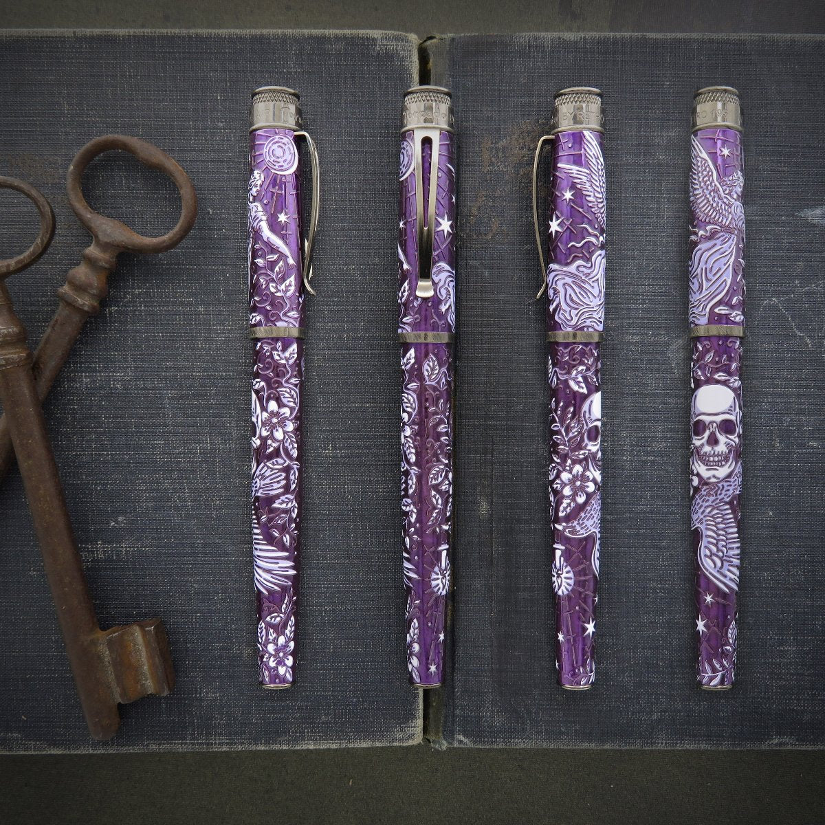 Retro 51 Tornado x Pen Boutique Exclusive Fountain Pen - Raven 3 - 2024 Edition-Pen Boutique Ltd