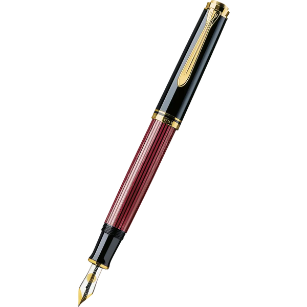 Pelikan Souveran Fountain Pen - M600 Black/Red-Pen Boutique Ltd
