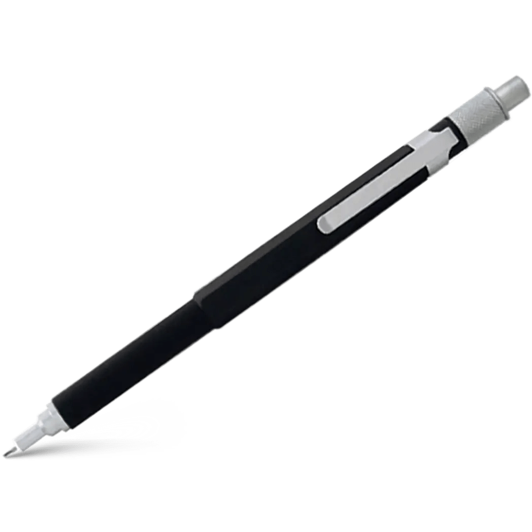 Retro 1951 Hex-O-Matic Kugelschreiber – Silber, Sechseckig, Mit Klick-Mechanismus