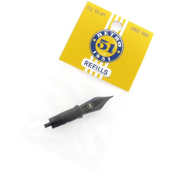 Retro 51 Nib - Black Coated-Pen Boutique Ltd