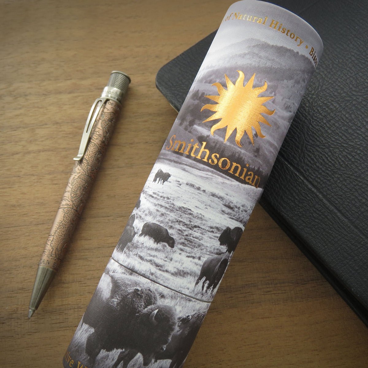 Retro 51 Smithsonian Rollerball Pen - Bison: Standing Strong (Numbered Edition) - Pen Boutique Ltd