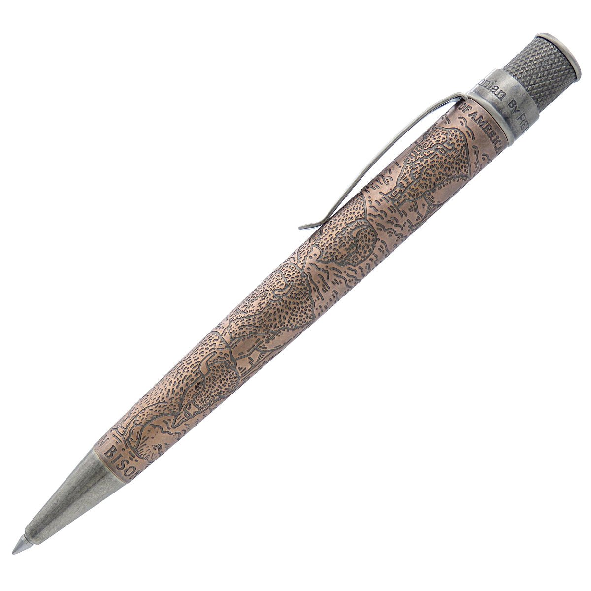 Retro 51 Smithsonian Rollerball Pen - Bison: Standing Strong (Numbered Edition) - Pen Boutique Ltd