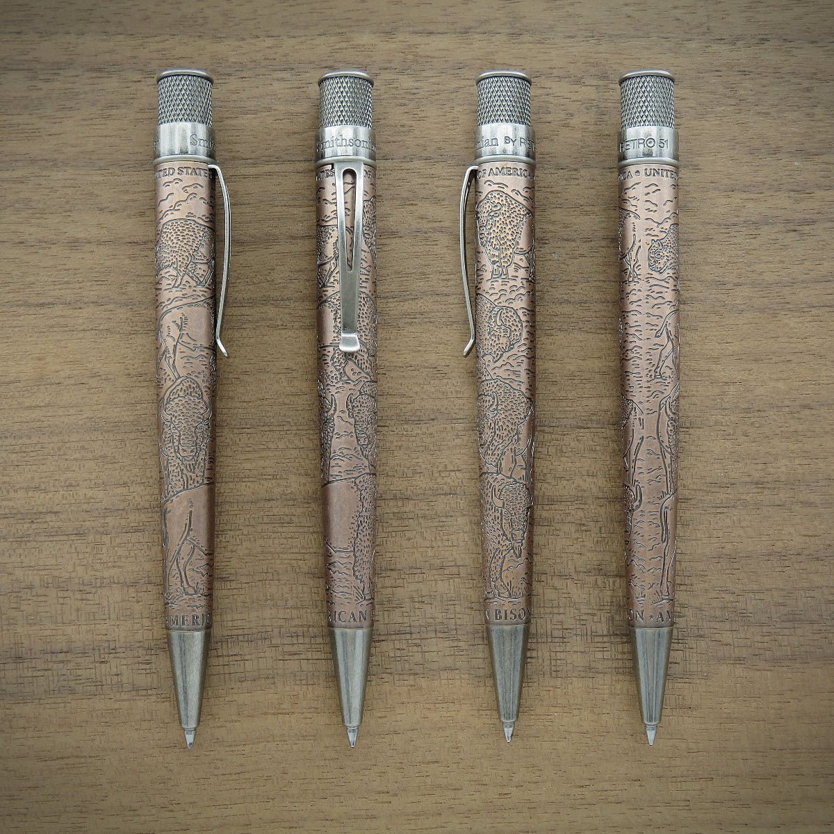Retro 51 Smithsonian Rollerball Pen - Bison: Standing Strong (Numbered Edition) - Pen Boutique Ltd