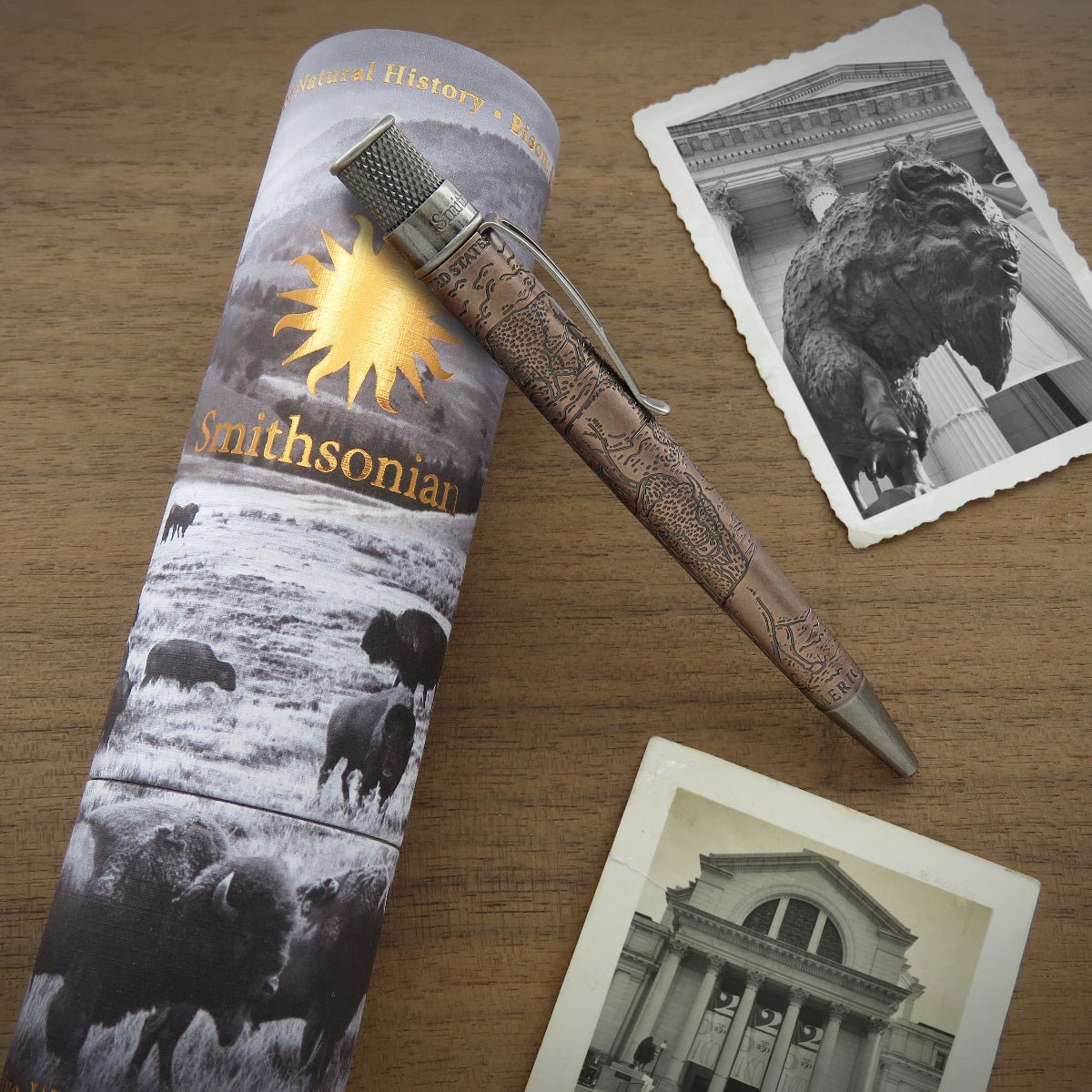Retro 51 Smithsonian Rollerball Pen - Bison: Standing Strong (Numbered Edition) - Pen Boutique Ltd