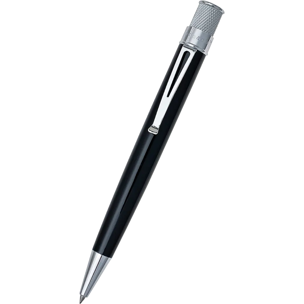 Retro 51 Tornado Classic Lacquer Black Rollerball Pen-Pen Boutique Ltd