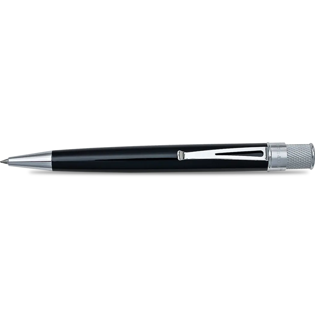 Retro 51 Tornado Classic Lacquer Black Rollerball Pen-Pen Boutique Ltd