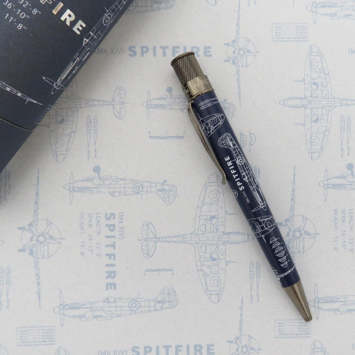 Retro 51 Tornado Imperial War Museum Rollerball Pen - Spitfire Blueprint-Pen Boutique Ltd