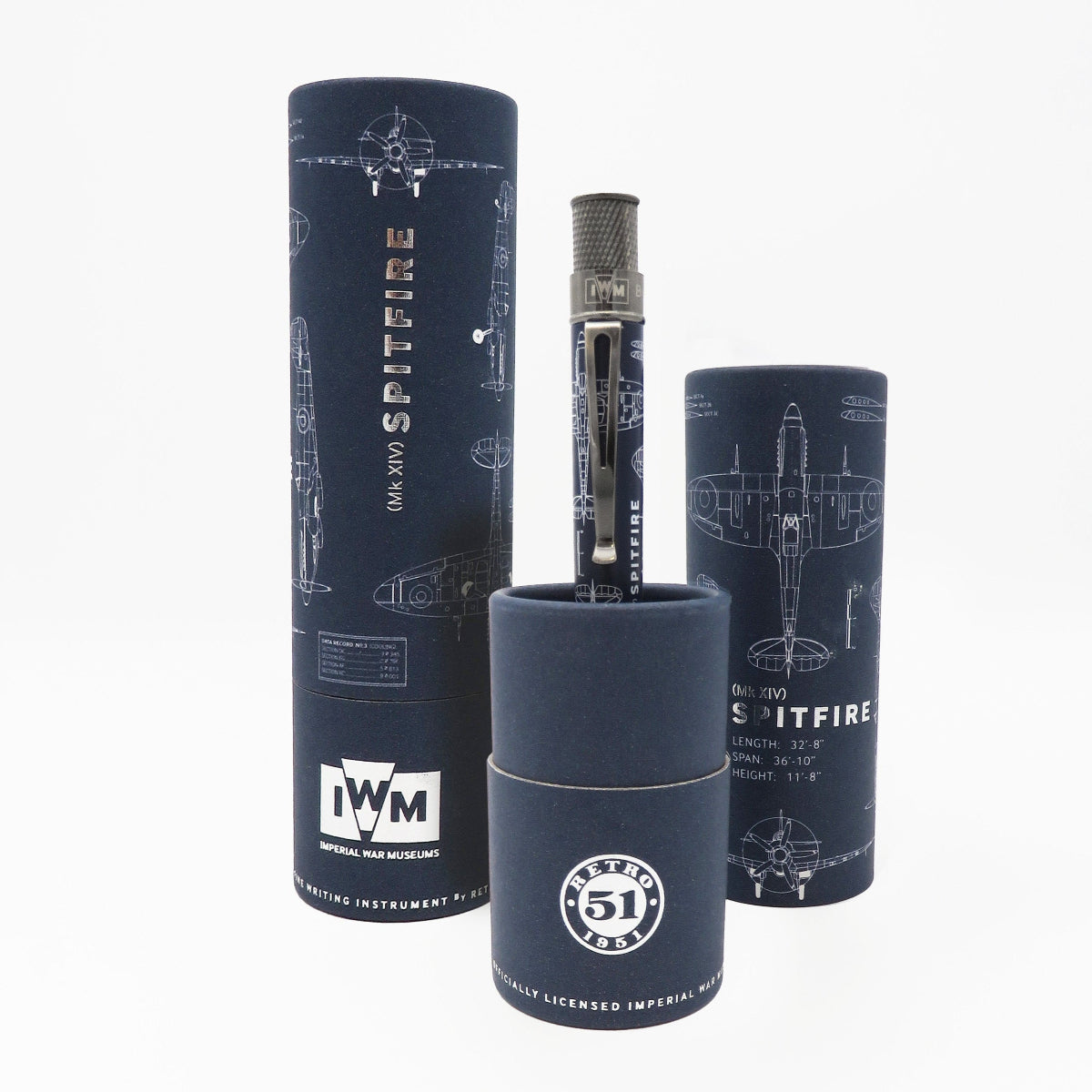 Retro 51 Tornado Imperial War Museum Rollerball Pen - Spitfire Blueprint-Pen Boutique Ltd