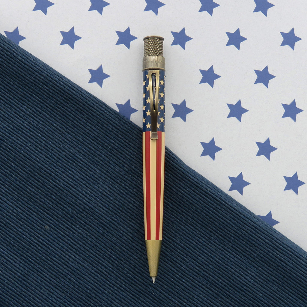 Retro 51 Tornado Rollerball Pen - Vintage Metalsmith - Tribute 250 Flag-Pen Boutique Ltd