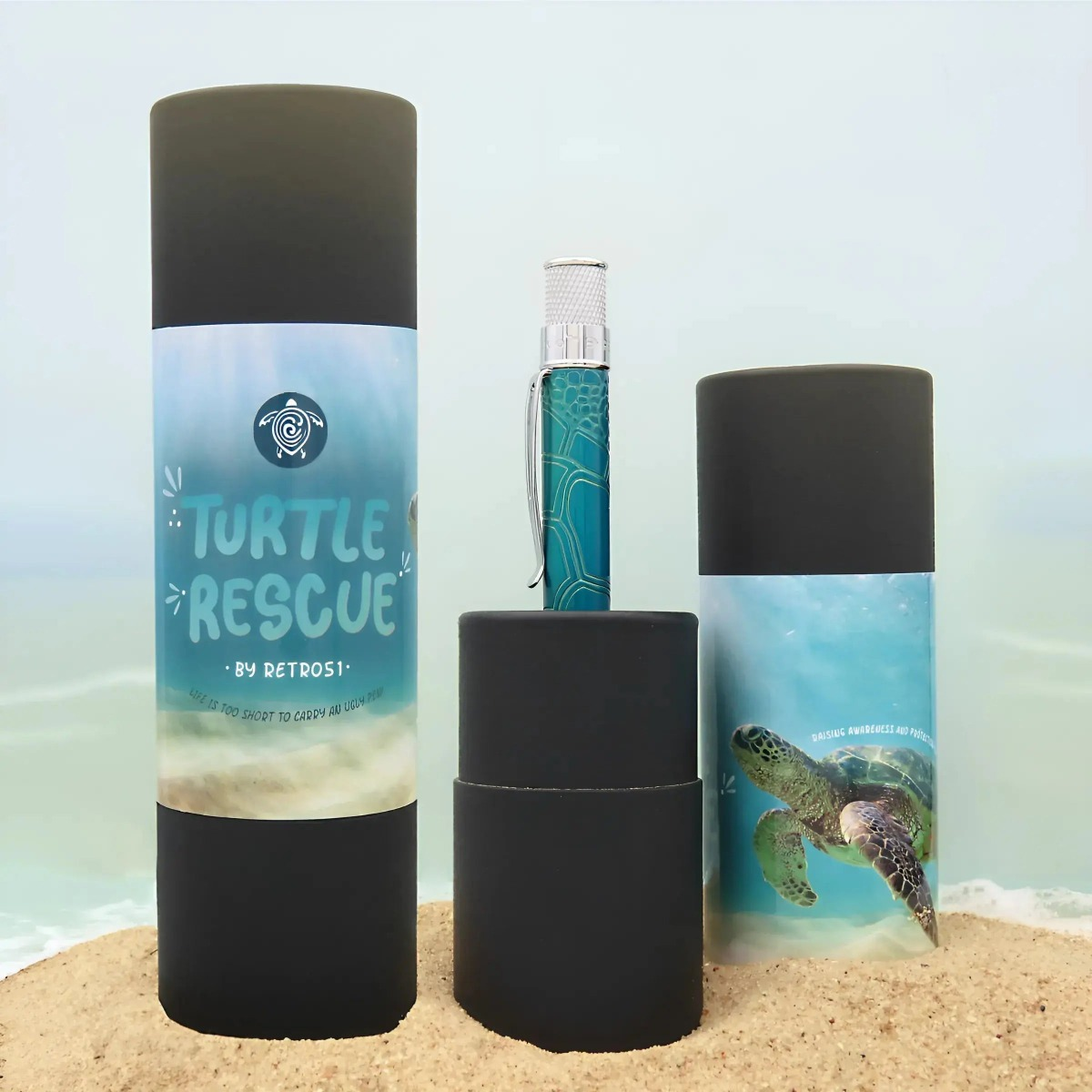 Retro 51 Tornado Sea Turtle Rescue Ballpoint Pen-Pen Boutique Ltd