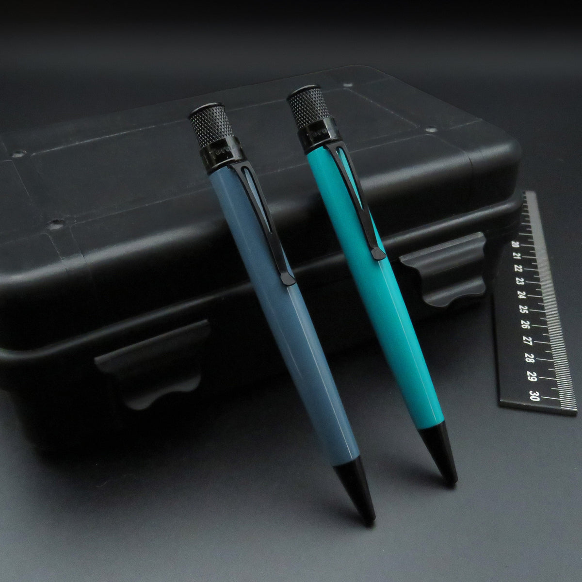 Retro 51 Tornado Stealth Lacquers Rollerball Pen - Deep Aqua - Pen Boutique Ltd