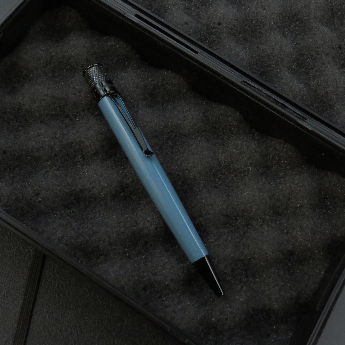 Retro 51 Tornado Stealth Lacquers Rollerball Pen - Slate Blue - Pen Boutique Ltd