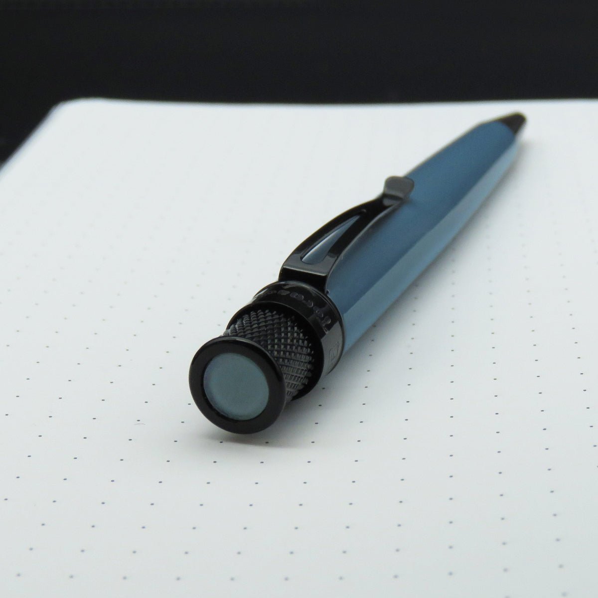 Retro 51 Tornado Stealth Lacquers Rollerball Pen - Slate Blue - Pen Boutique Ltd