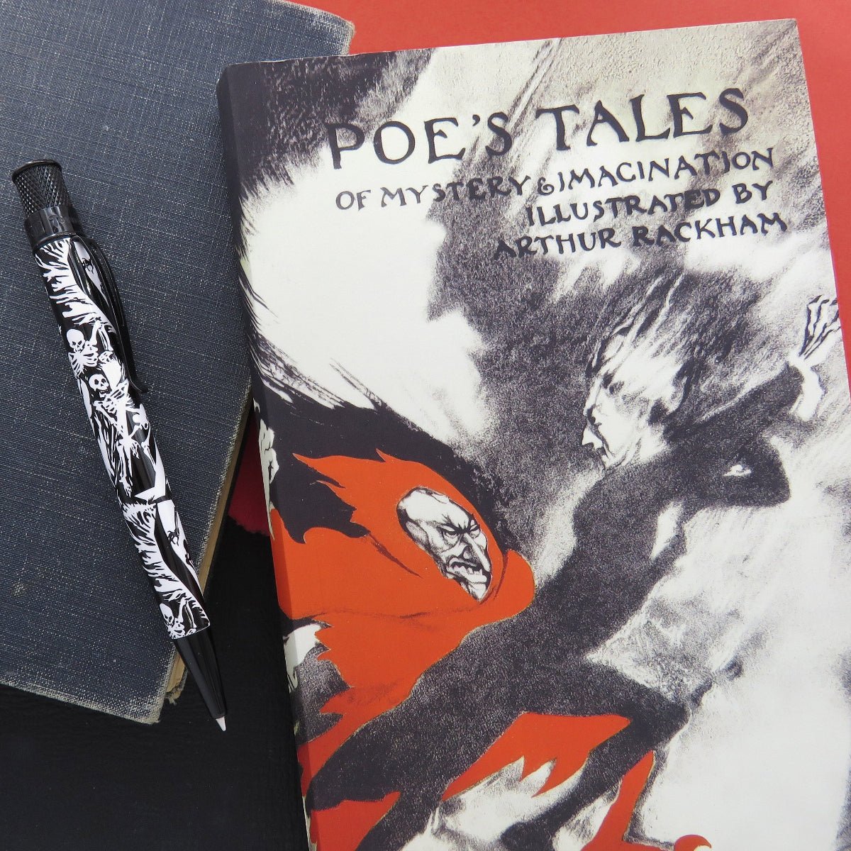 Raven 6 pen alongside the illustrated Poe book