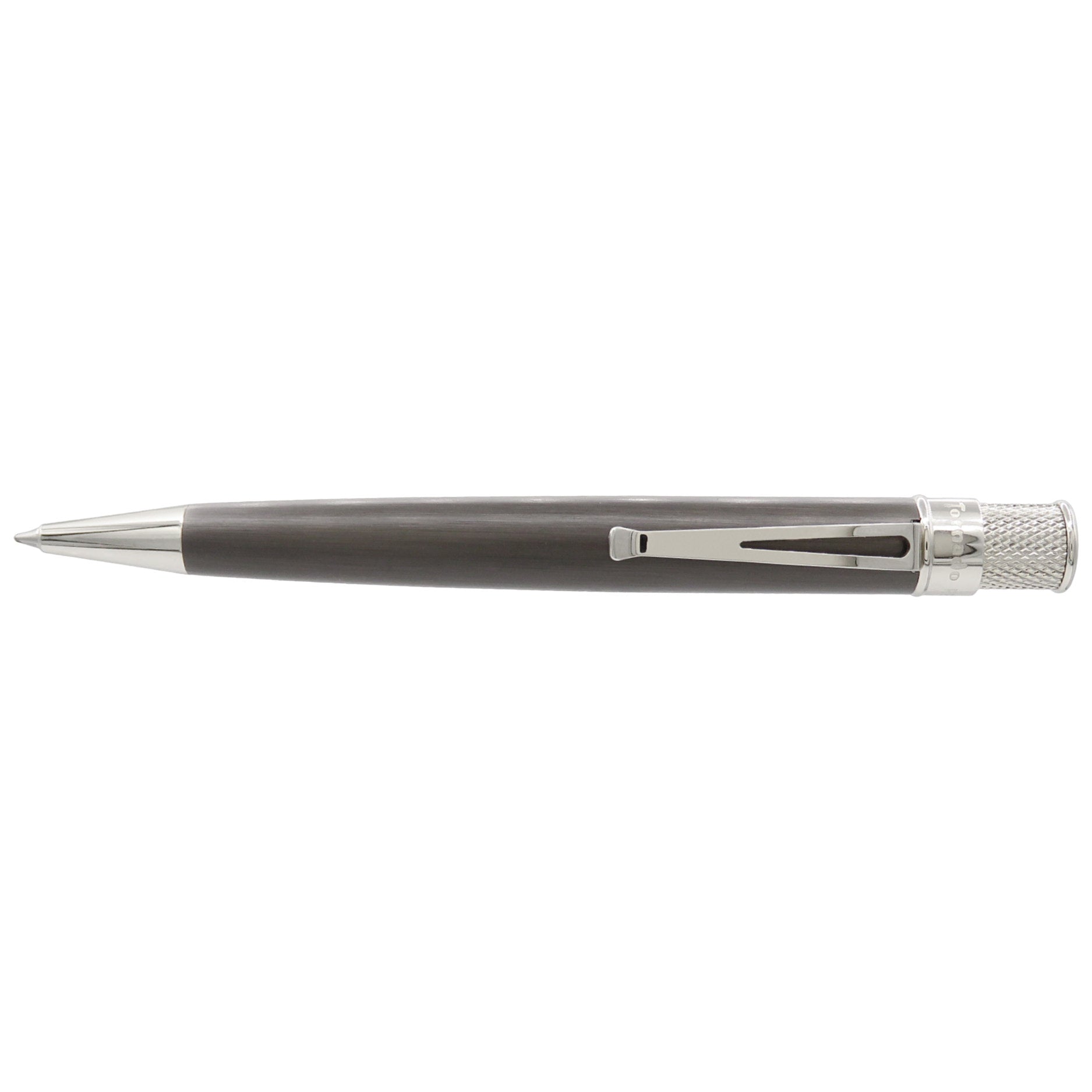 Retro51 Tornado Platinum Rollerball Pen - Black Nickel-Pen Boutique Ltd