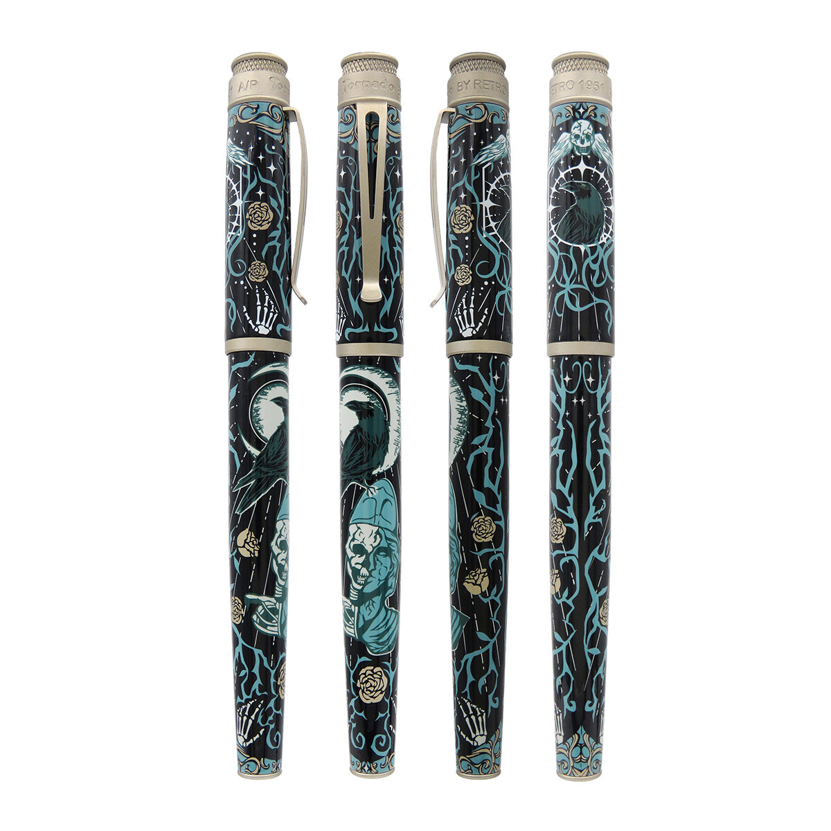 Retro 51 Tornado Fountain Pen - Raven 4 (Pen Boutique Exclusive)-Pen Boutique Ltd