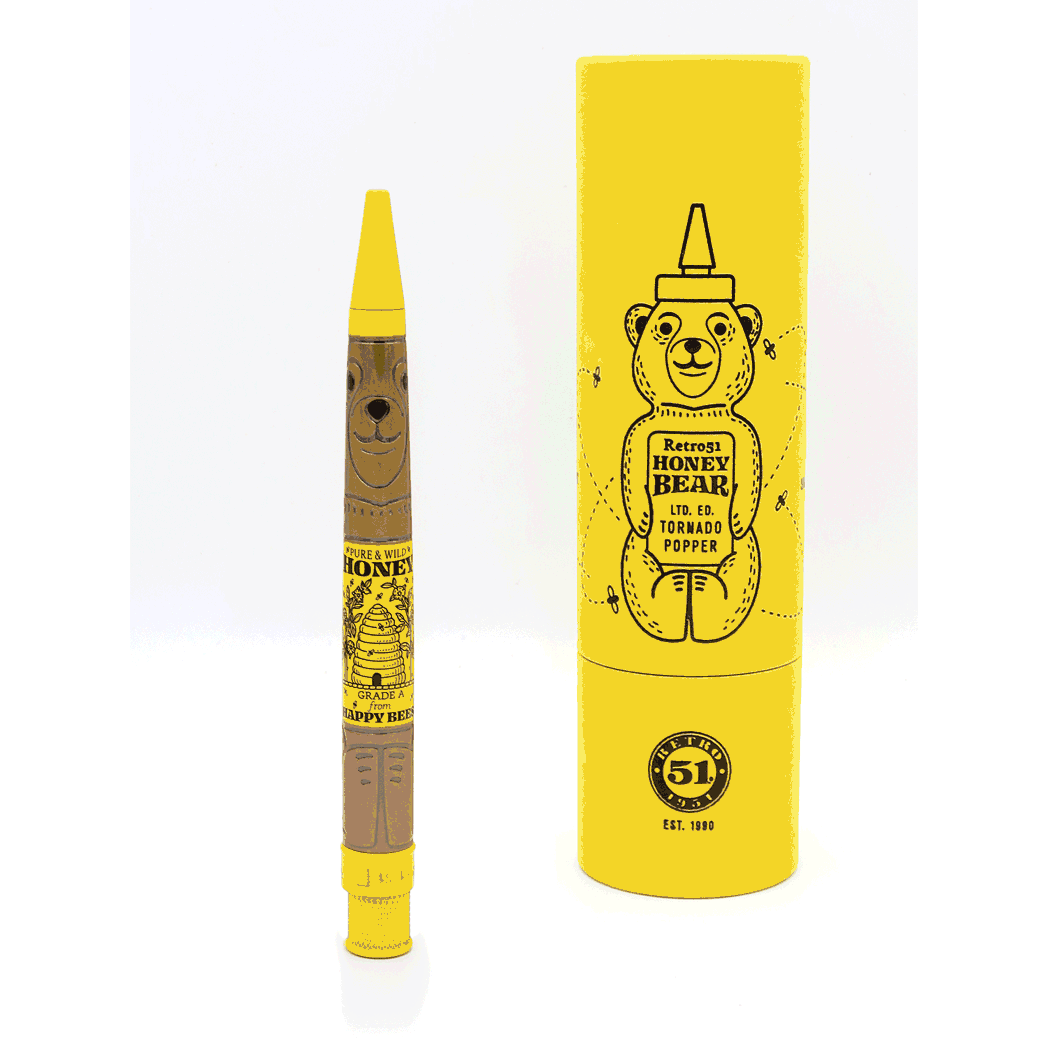 Retro 51 Tornado Popper Rollerball Pen - Honey Bear (Limited Edition) Retro 51