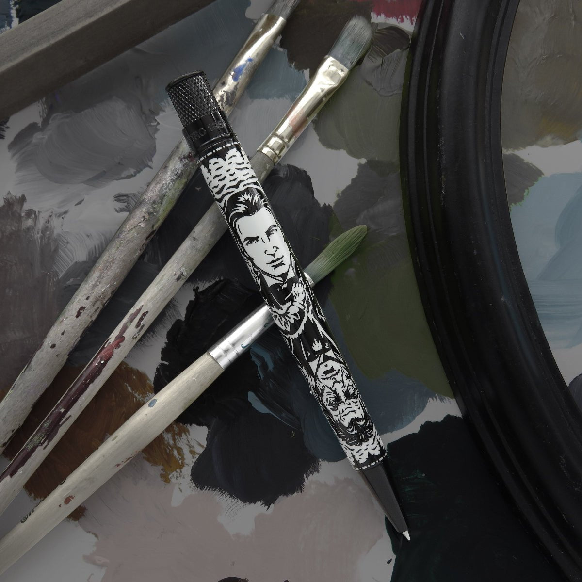 Retro51 Tornado Popper Rollerball Pen - Dorian Gray (Limited Edition 1031) - Pen Boutique Ltd