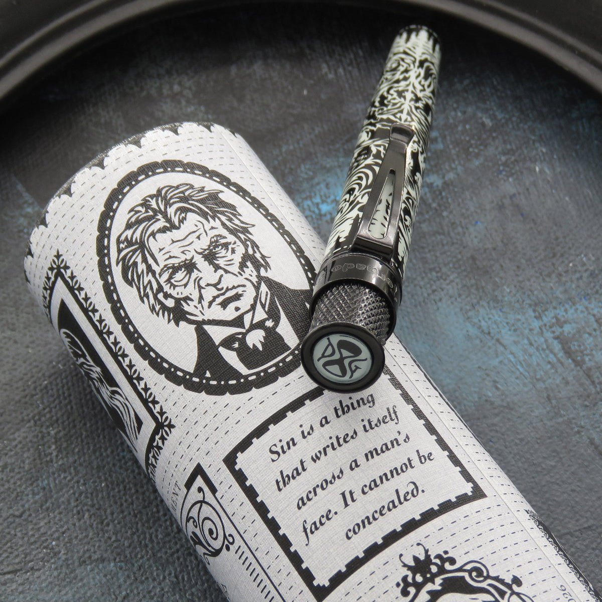 Retro51 Tornado Popper Rollerball Pen - Dorian Gray (Limited Edition 1031) - Pen Boutique Ltd