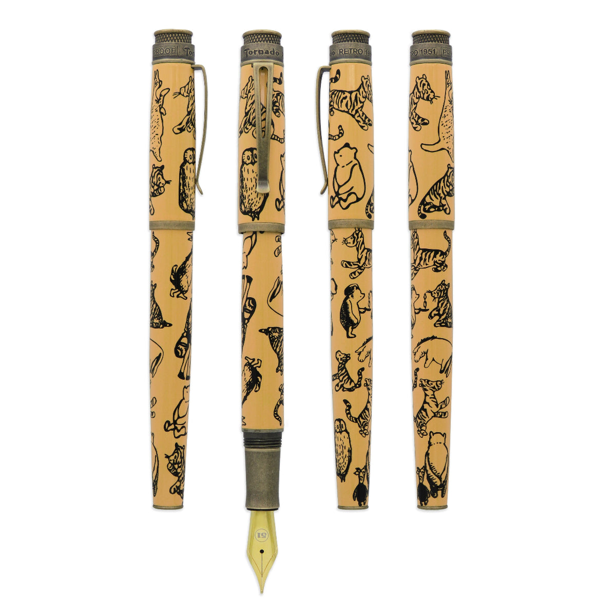Retro 51 Tornado Fountain Pen - A.A. Milne The House at Pooh Corner Decorations (E.H. Shepard)-Pen Boutique Ltd