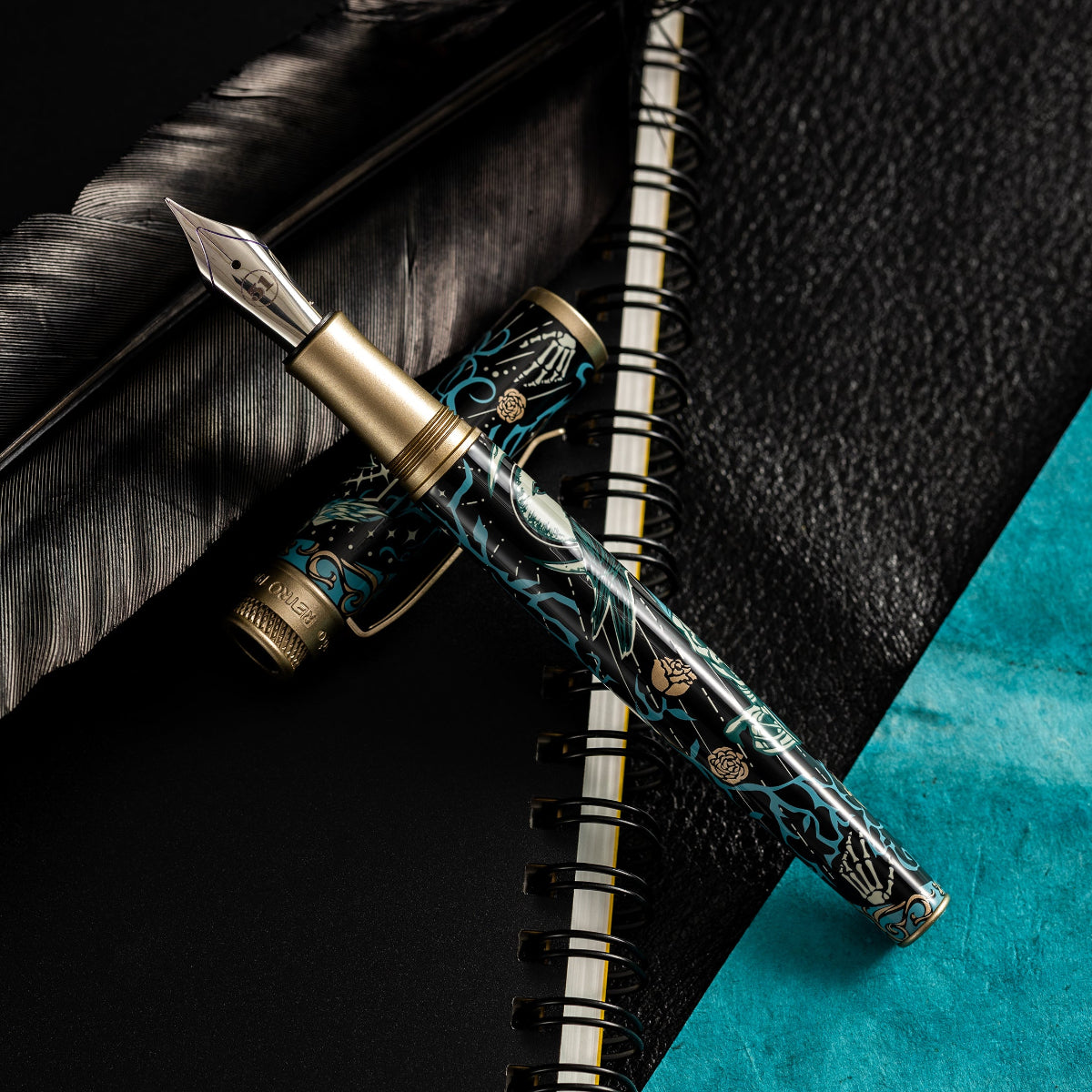 Retro 51 Tornado Fountain Pen - Raven 4 (Pen Boutique Exclusive)-Pen Boutique Ltd
